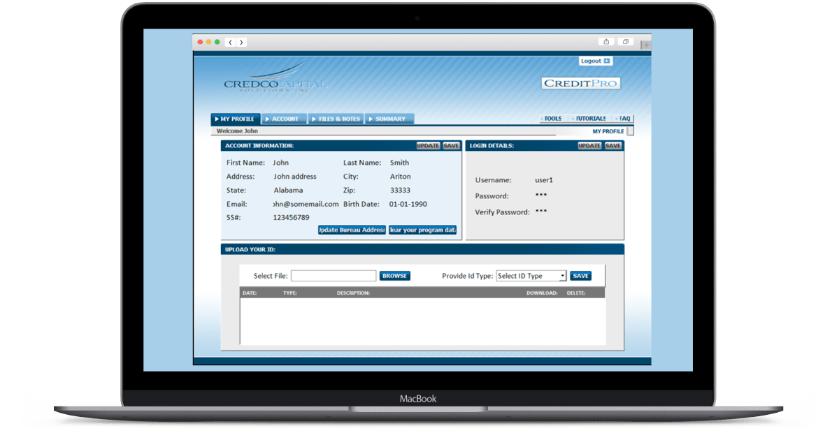 Credit-Repair-Application main