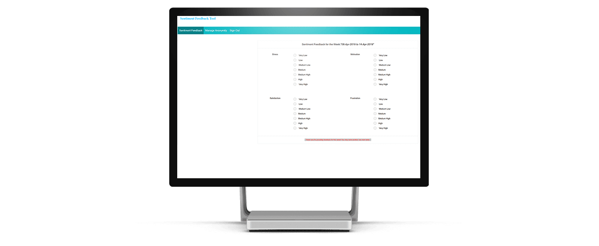 SentimentFeedbackTool main